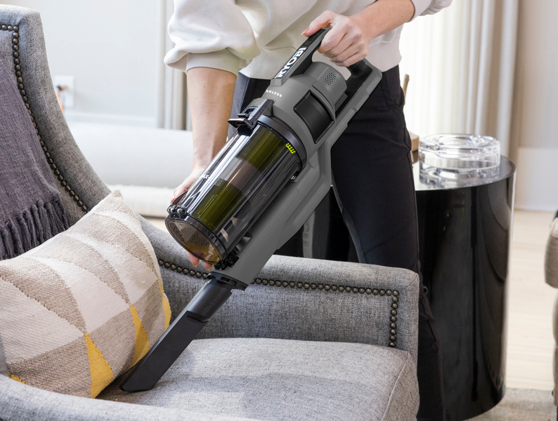 Varsi-imuri Ryobi RSVS18BL-0 18V ONE+ hiiliharjaton moottori ei akkua mukana