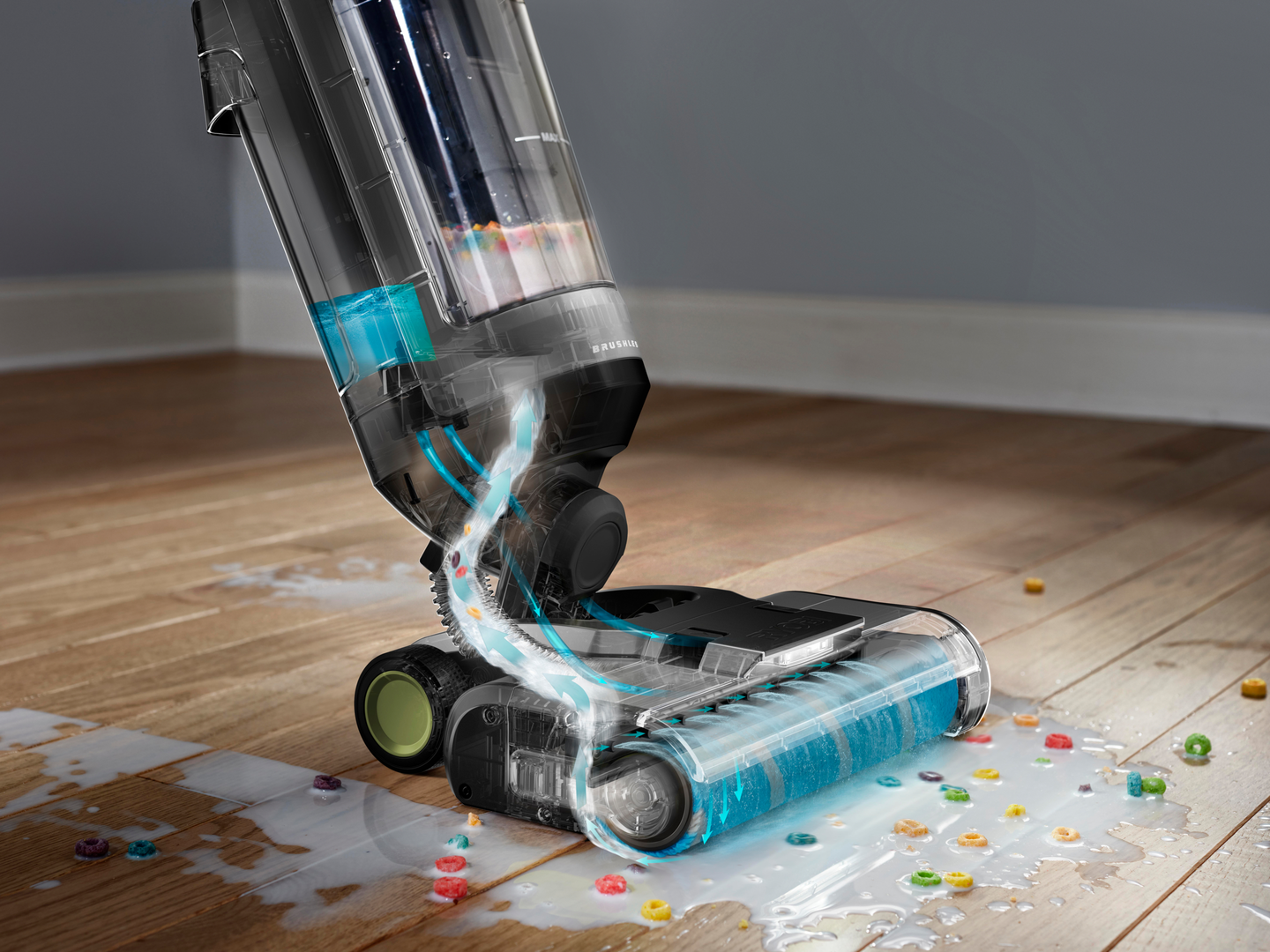 Lattiapesuri Ryobi RHFC18BL-0 18V ONE+ hiiliharjaton moottori ei akkua mukana