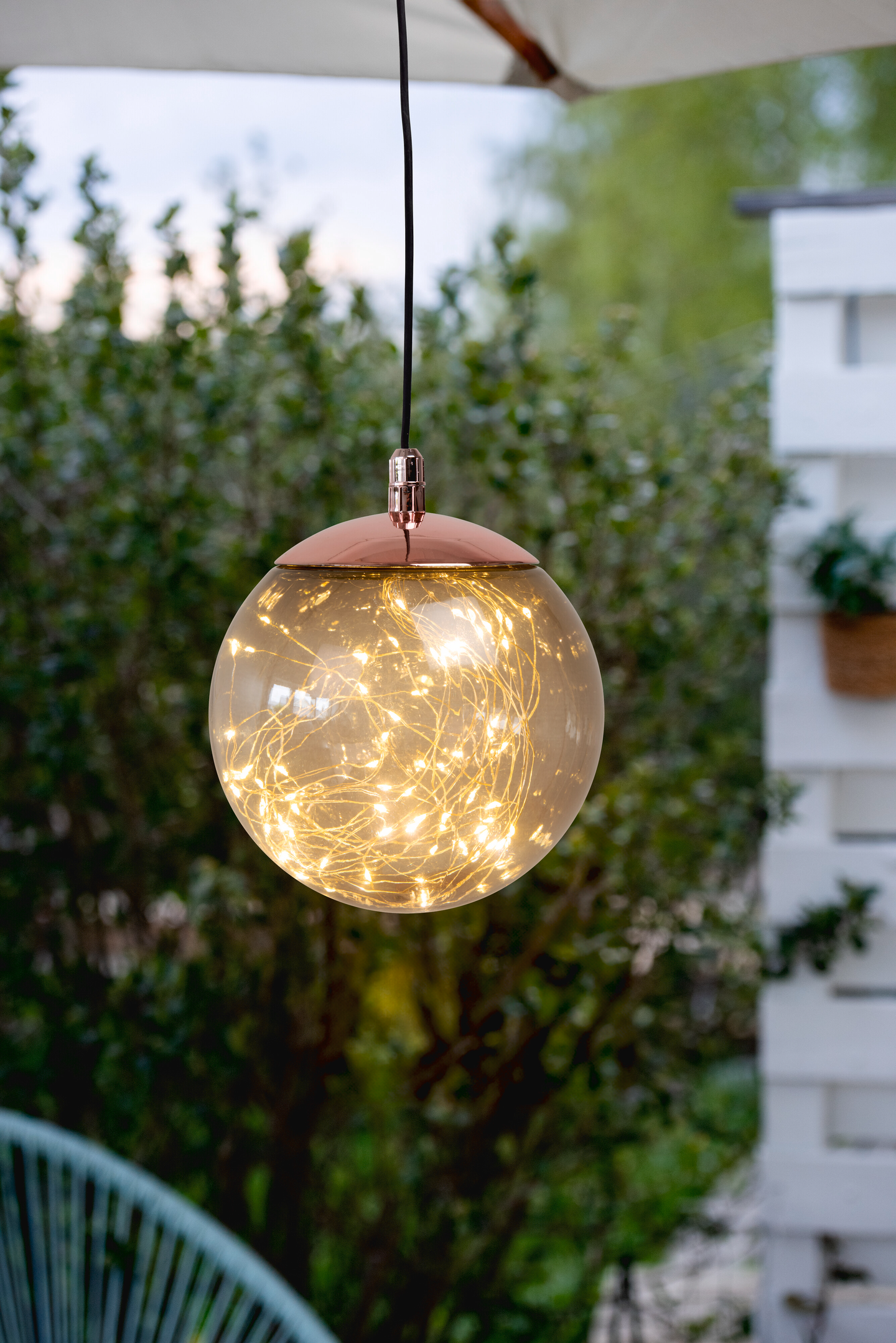 Koristevalo Airam Tirandi Smoke 20cm savunvärinen