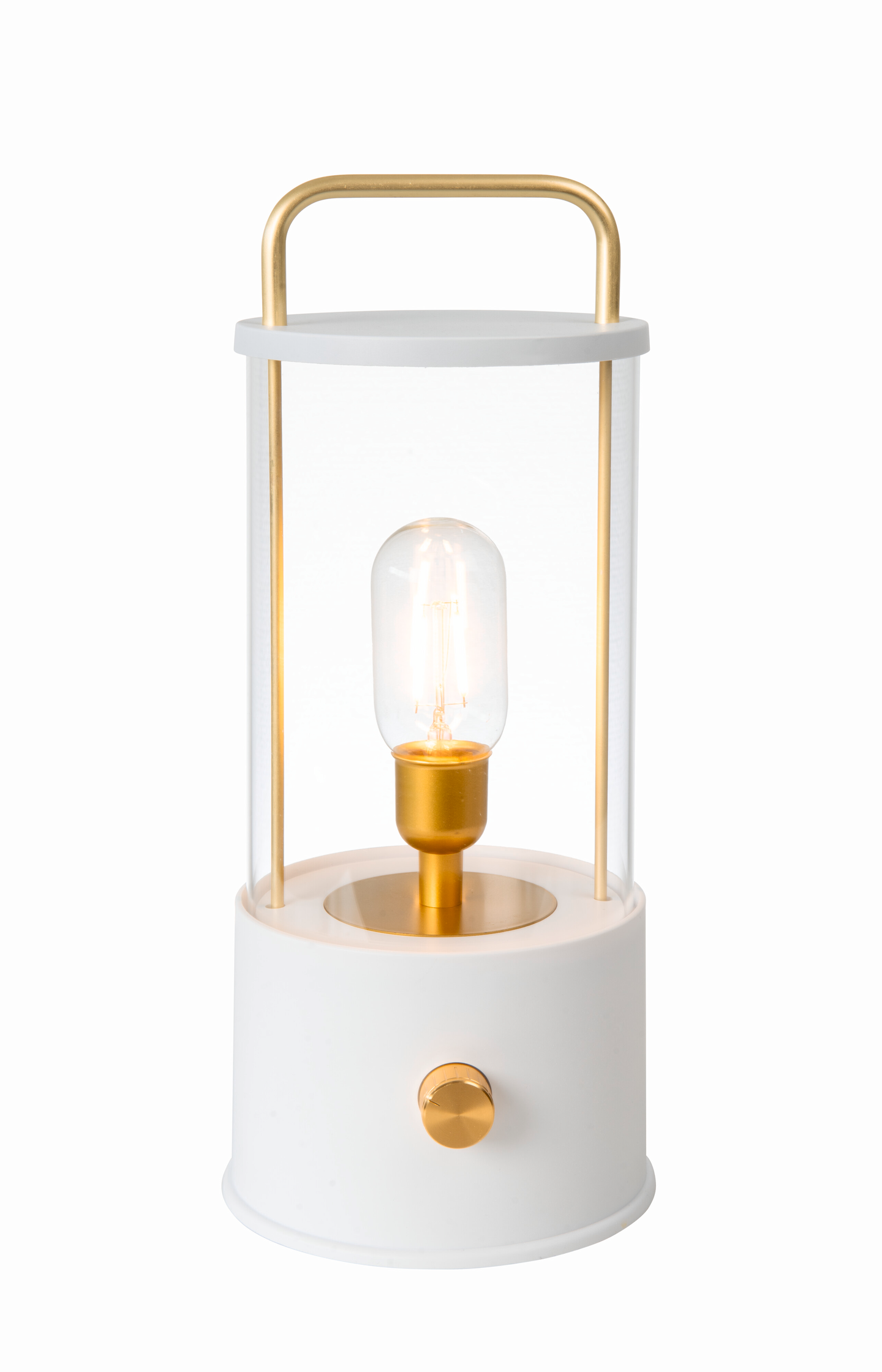 Lasilyhty Airam Tyrsky valkoinen USB-ladattava