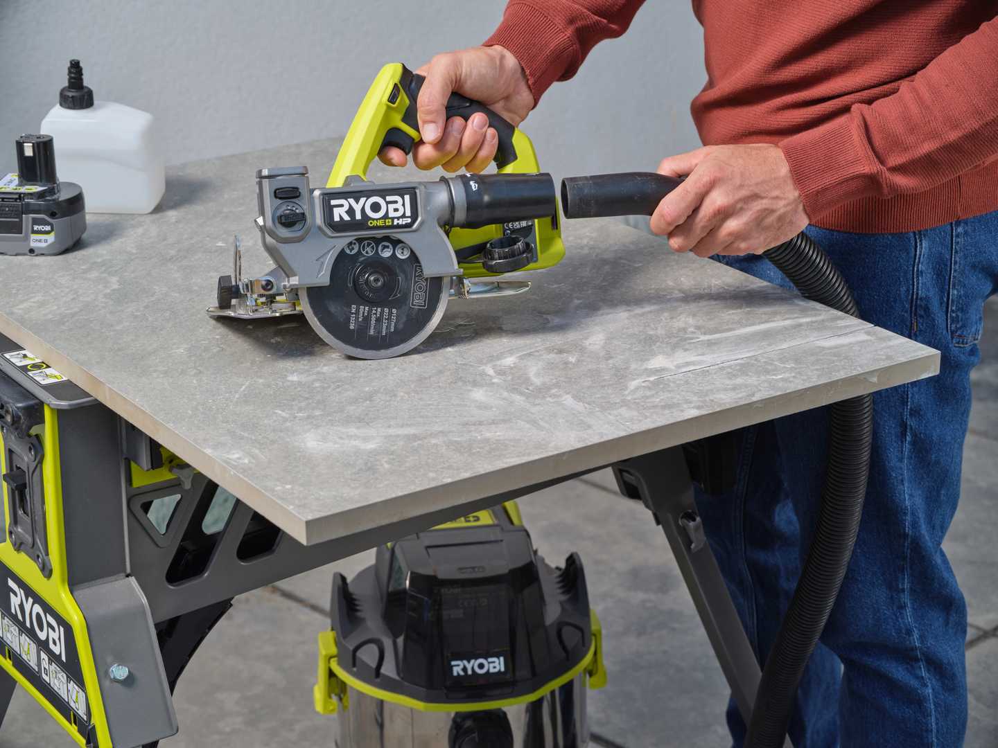 Akkulaattasaha Ryobi RTS18C-0 18V ONE+ HP runko