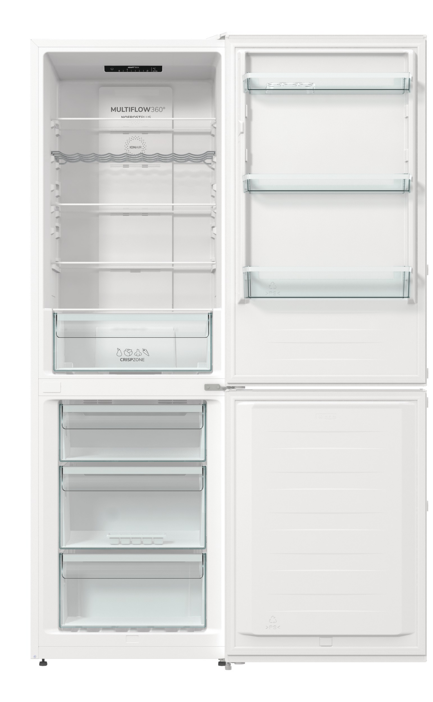 Jääkaappipakastin UPO NRF63EW valkoinen