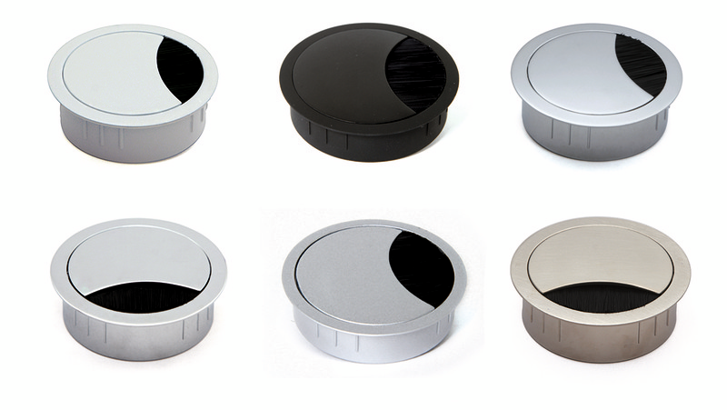 Kaapeliläpivienti Loop Round kannella musta