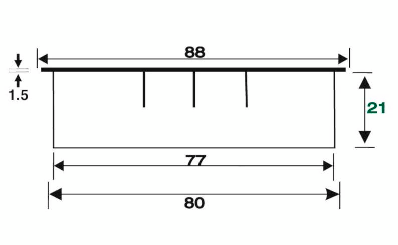 Kaapeliläpivienti Loop Round kannella musta