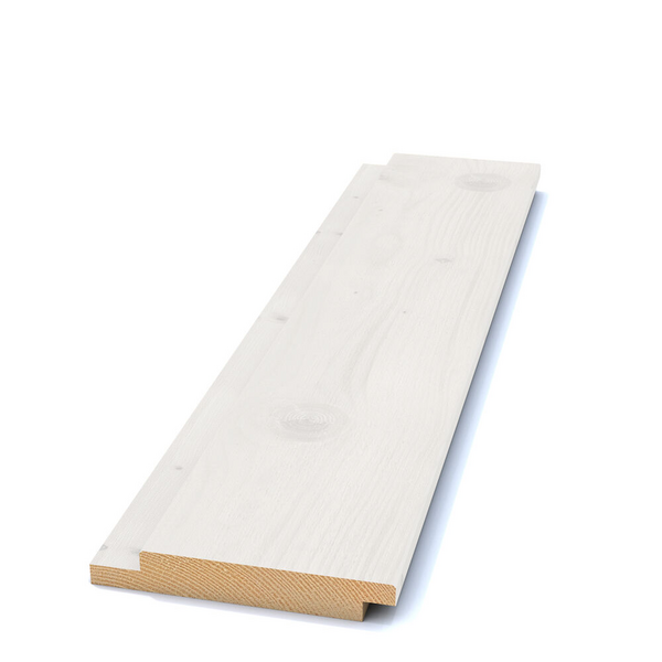 SPÅRPANEL FALSAD G4-2 RAK GRUNDMÅLAD VIT GRAN 22X145 4,2M