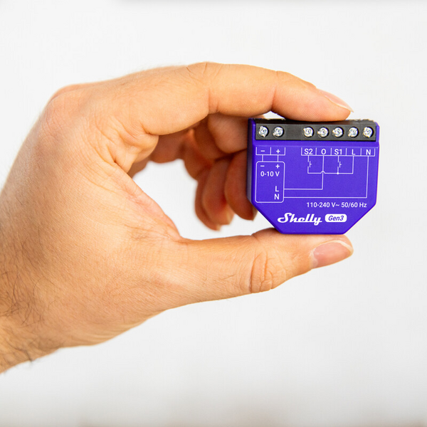 Valonsäädin Shelly Dimmer 0/1-10V PM Gen3