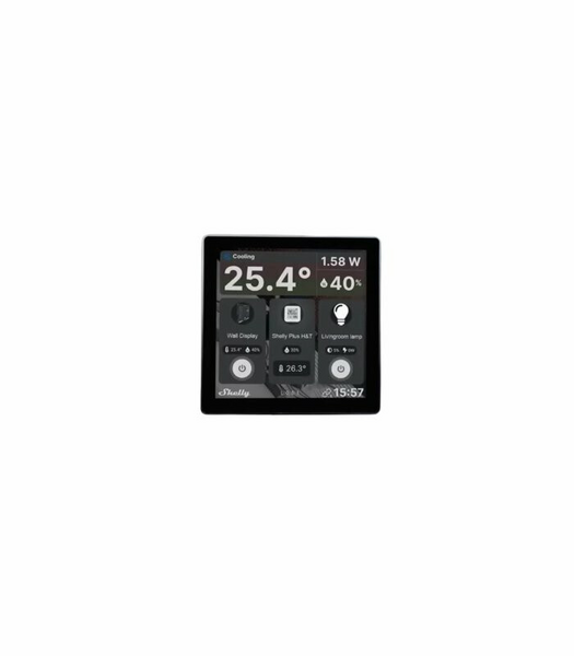 Kosketusnäyttö Shelly Wall Display musta