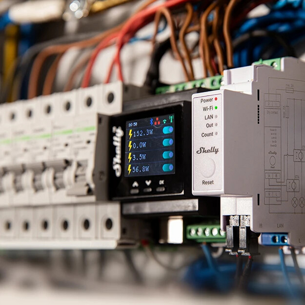 Energiamittari Din Shelly Pro EM 50 2x50A Clamps