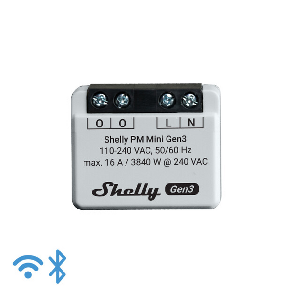 Energiamittari Shelly PM Mini Gen3
