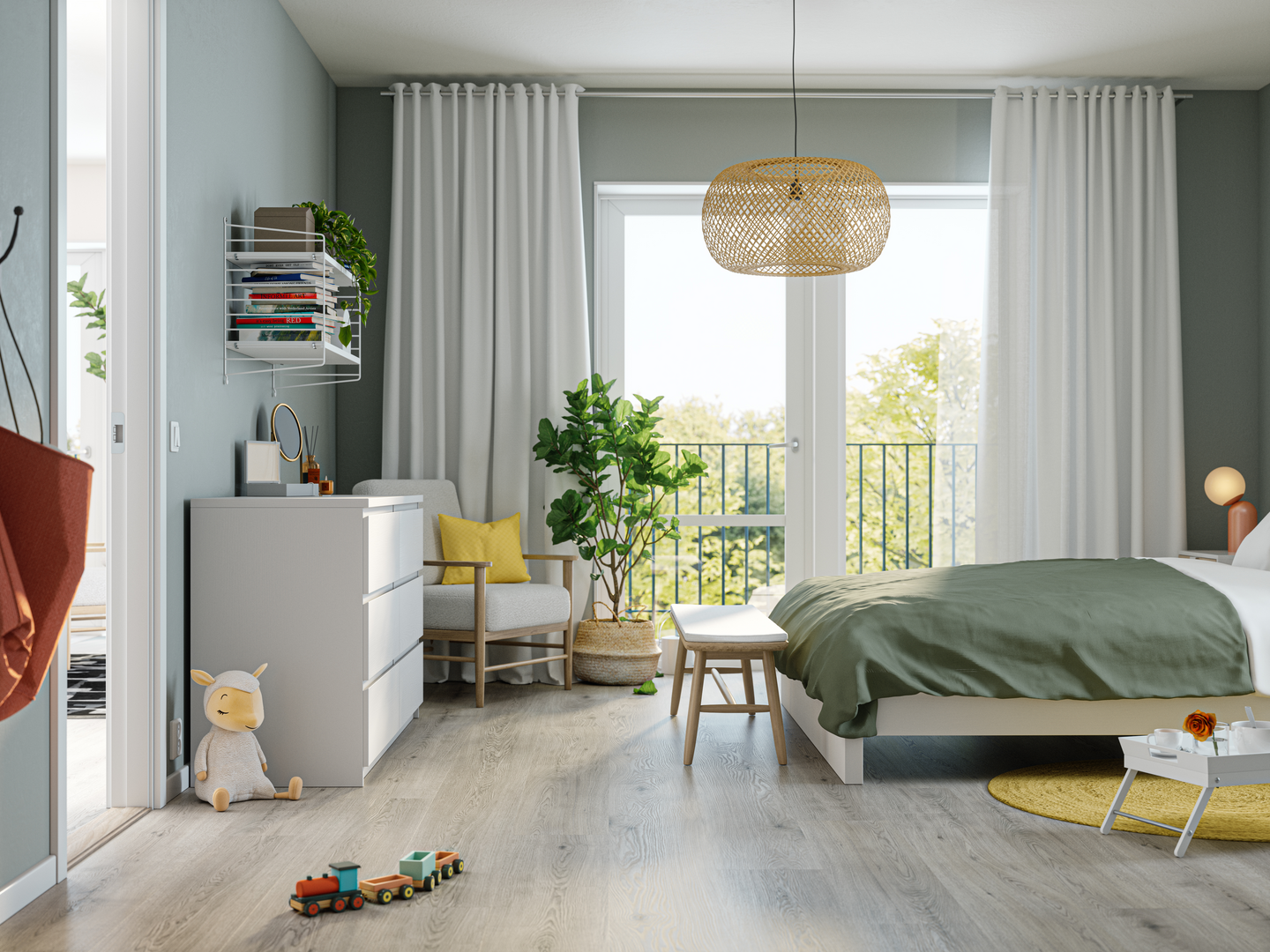 Rigid Core SPC-kivikomposiittilattia Bjelin Milton Weathered Grey 5G Dry