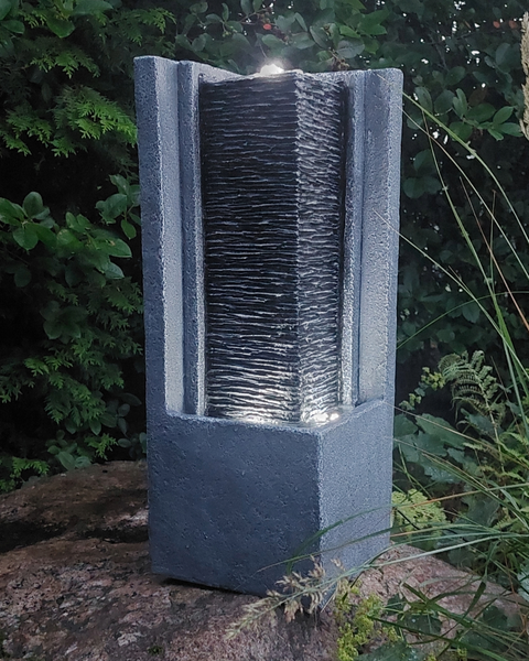 Suihkulähde Cello Aalto 60cm aurinkopaneeli + akku