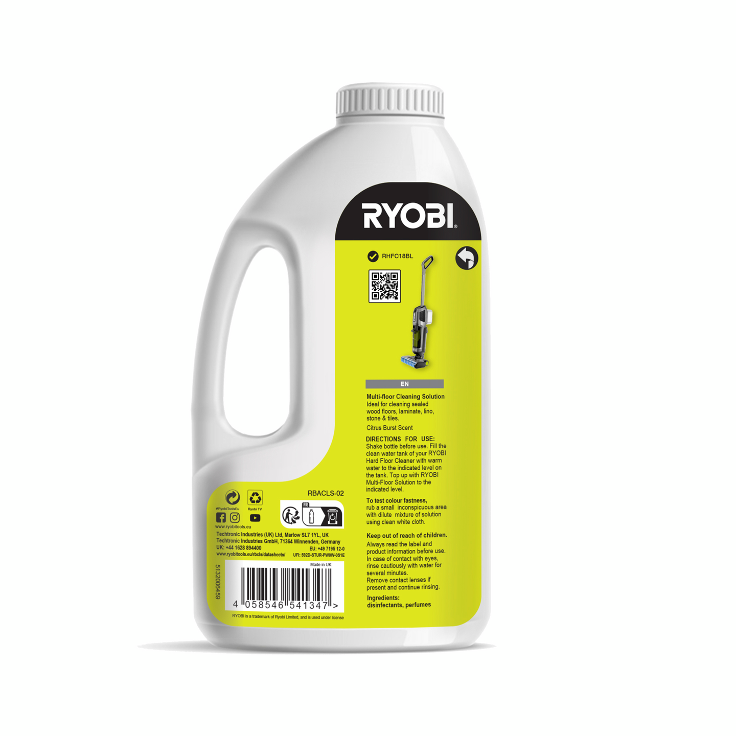 Lattiapuhdistusaine Ryobi RBACLS-02 1l tiiviste