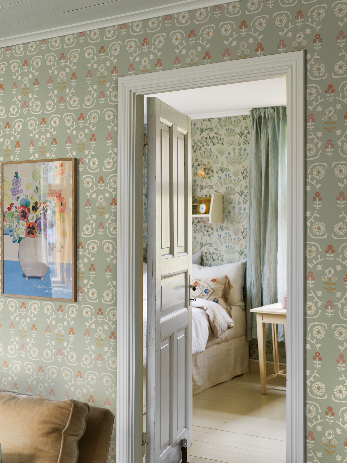 Kuitutapetti Boråstapeter Nordic Folk 5820 Isolde 10,05m