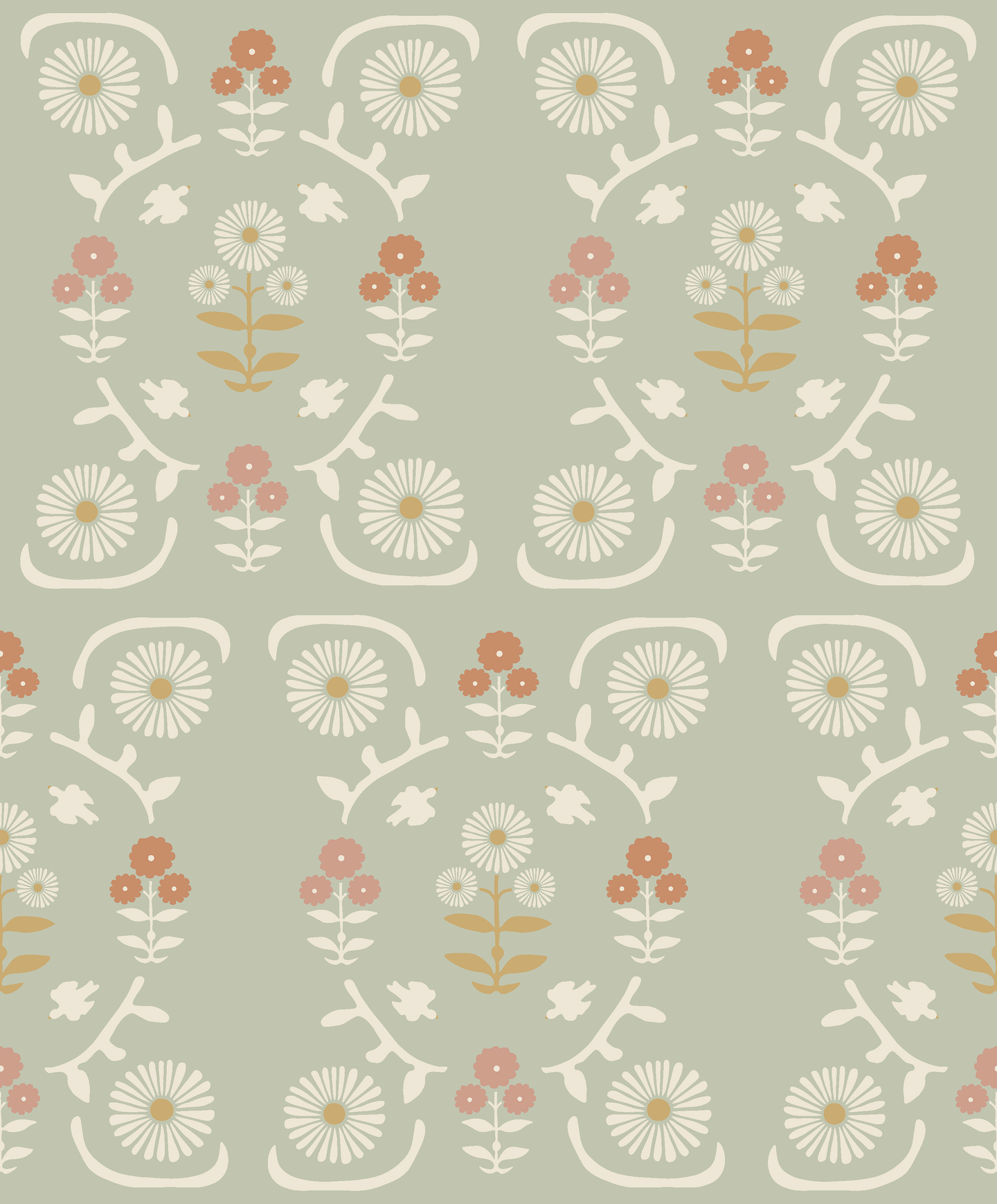 Kuitutapetti Boråstapeter Nordic Folk 5820 Isolde 10,05m