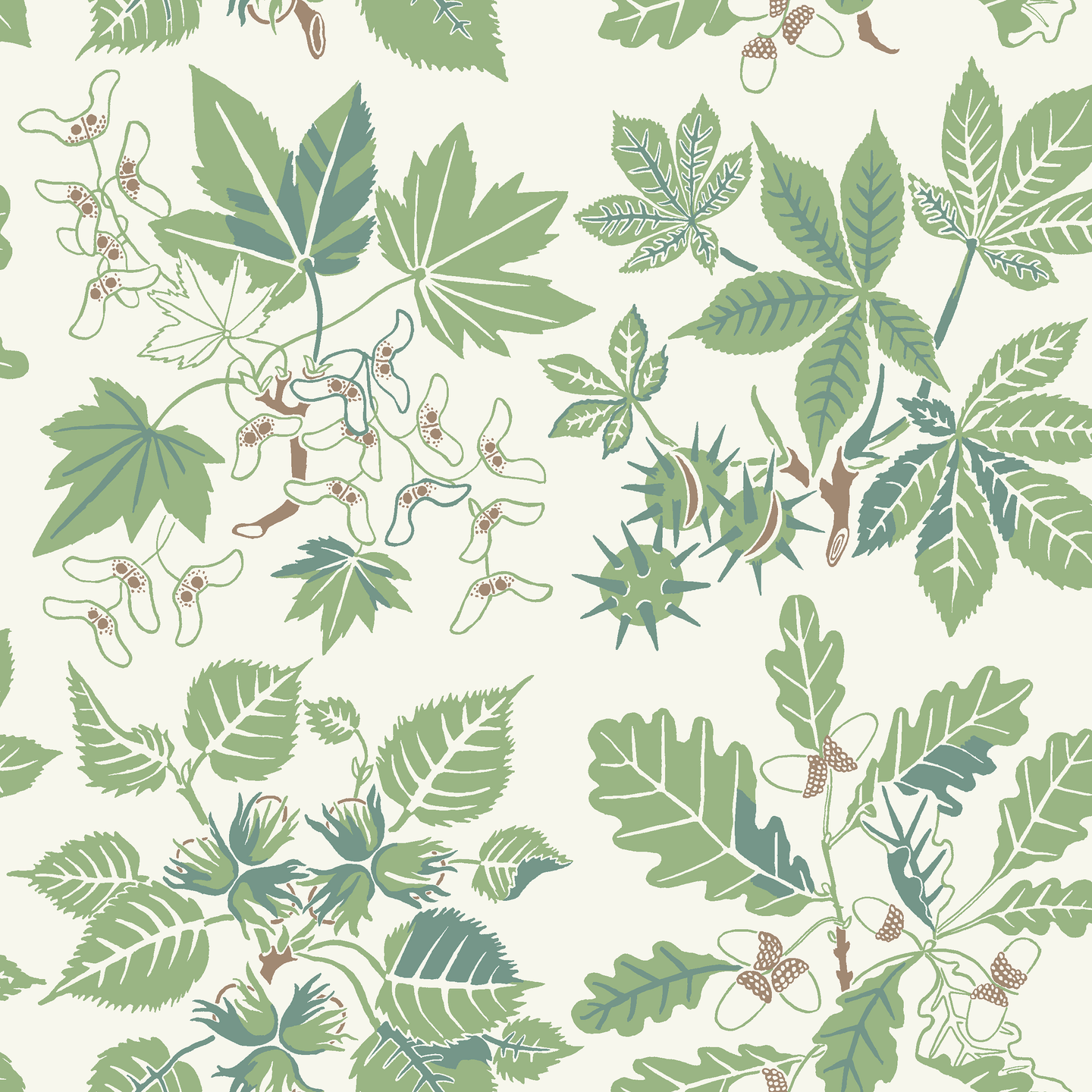 Kuitutapetti Boråstapeter Nordic Folk 5832 Arboretum 10,05m