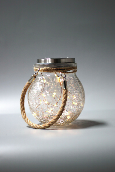 Lasipurkki Airam lulu Solar 14cm ø12cm