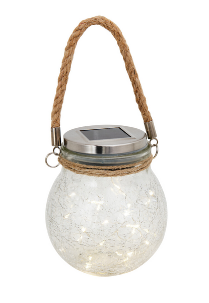 Lasipurkki Airam lulu Solar 14cm ø12cm