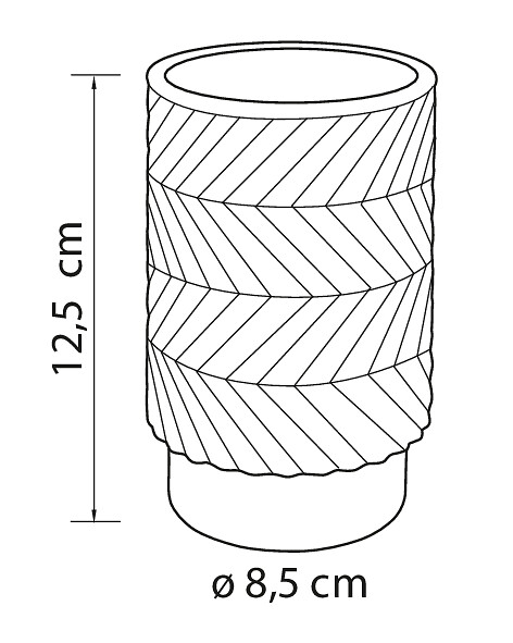 Lyhty Airam Melody 12,5cm vihreä