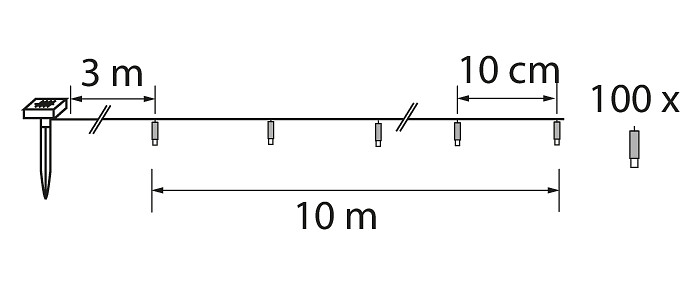 Led-valolanka Airam Kilau Solar