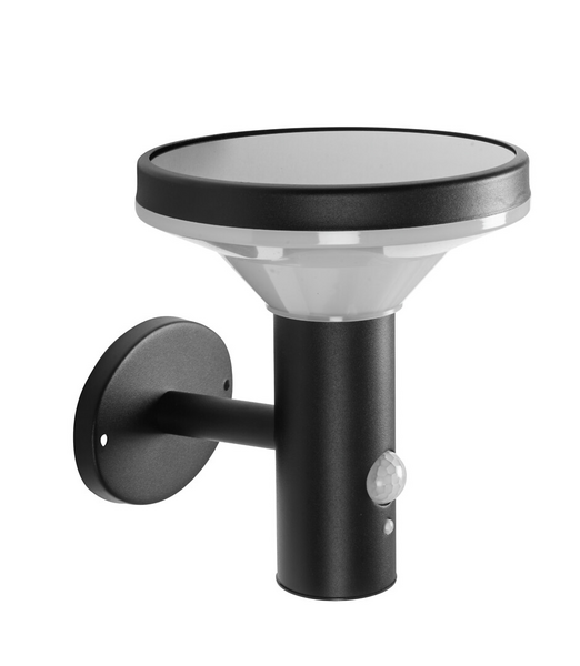 Seinävalaisin Airam Arlo Solar musta