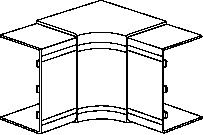 Sisäkulma Schneider Electric Thorsman kanavaan TIR+ 8060 valkoinen
