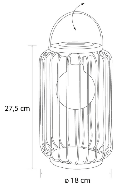 Solarlyhty Airam Don 30cm
