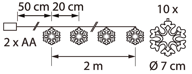 Valosarja Airam Ivalo lumihiutale 10-os.