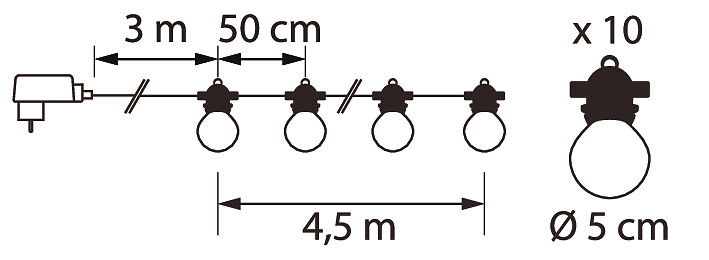 Valosarja Airam Aura led 10 IP44
