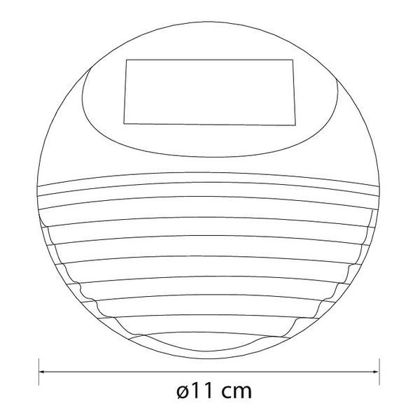 Solar-seinävalo Airam 11cm