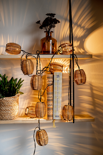 Rottinkikyhtysarja Airam Santorini ruskea