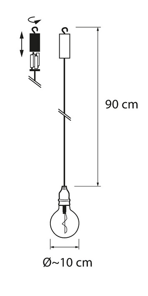 Koristelamppu Airam Liane Ø10cm