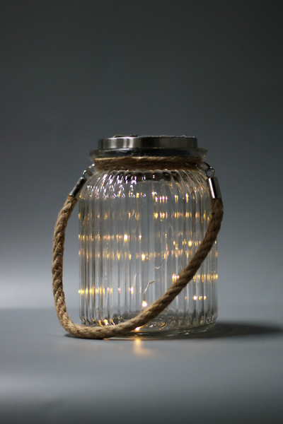 Lasipurkki Airam ludo Solar 16cm ø11cm