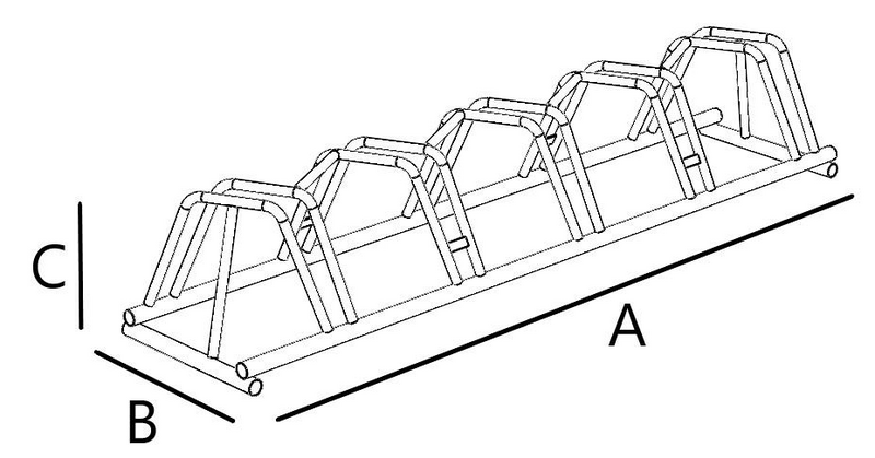 Pyöräteline Varax HT 155p 5-paikkainen harmaa