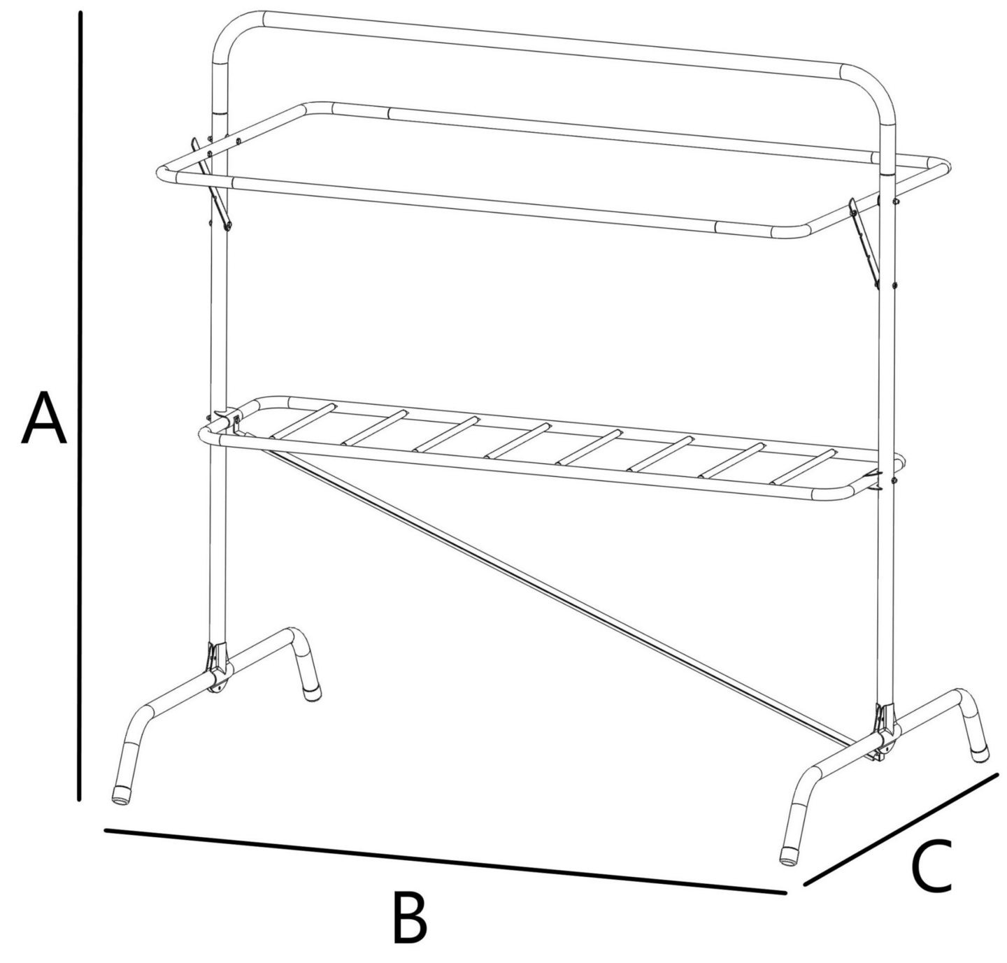 Tuuletusteline Varax musta