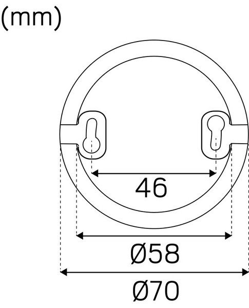 Lisätarvike Hide-a-lite Multi 1202 korotusrengas valkoinen