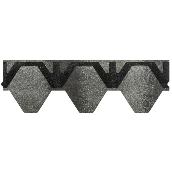 Takshingel skrå grå stuktur - Isola