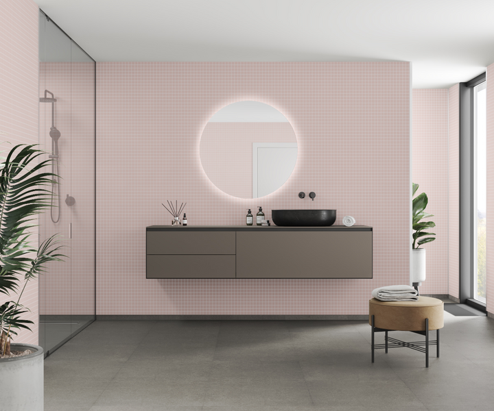 Sisustuslevy Fibo 5218M0303 Dusky Pink 3x3cm