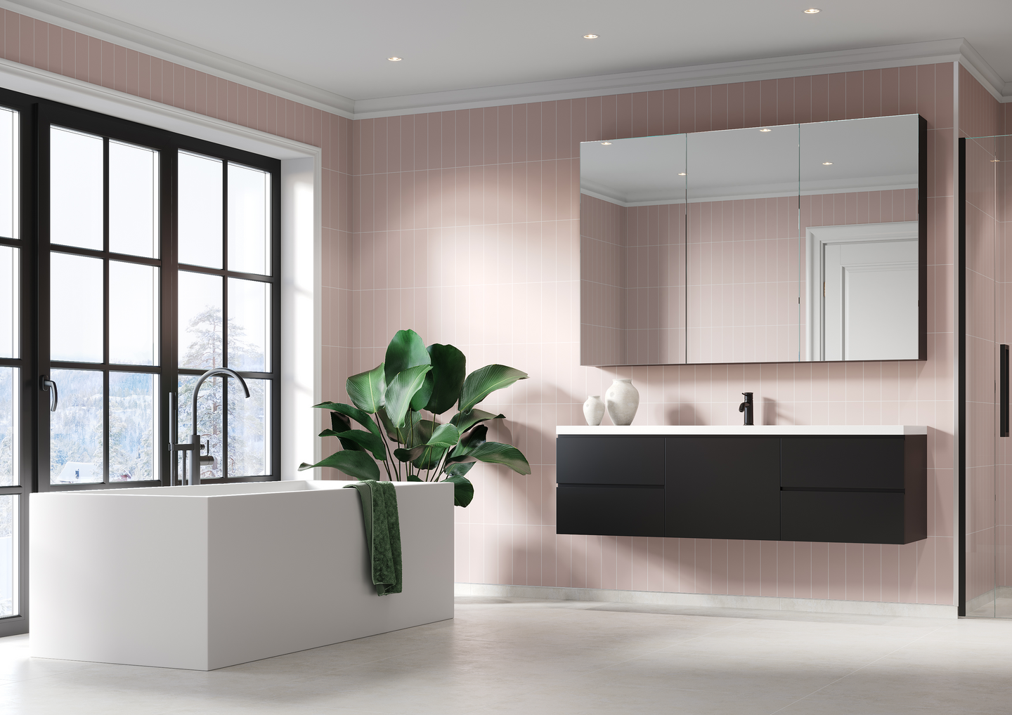 Sisustuslevy Fibo 5218M0830 Dusky Pink 8x30cm