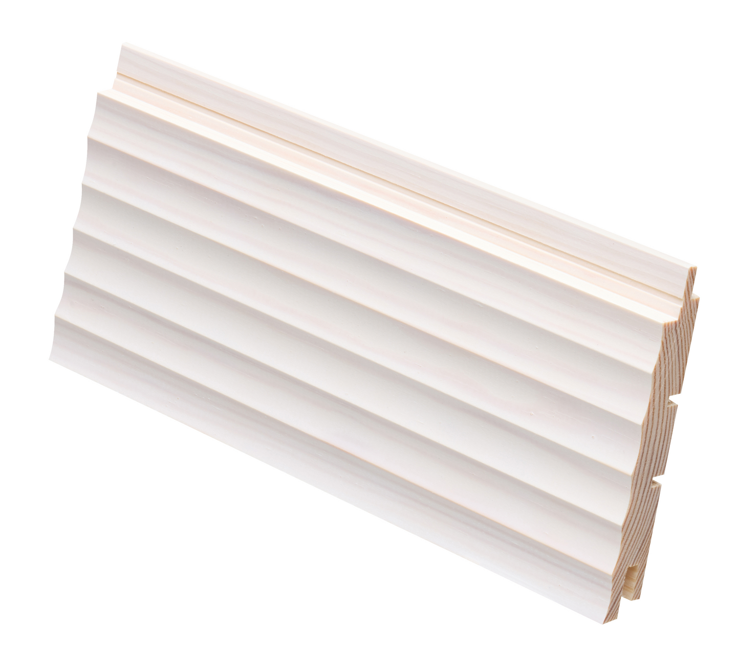 Sisustuspaneeli Cello Laine 15x95x2370 valkolakattu päätypontattu