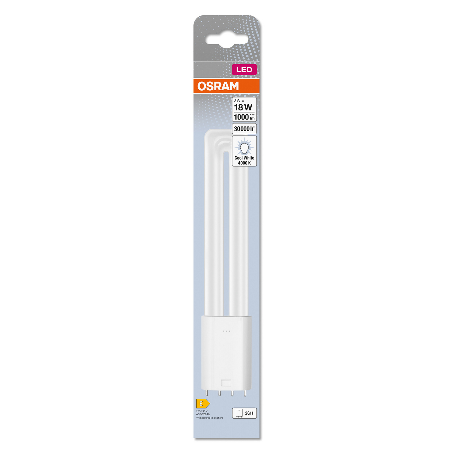 Led-pistokantalamppu OSRAM Dulux L HF 8W/840 1000lm 2G11