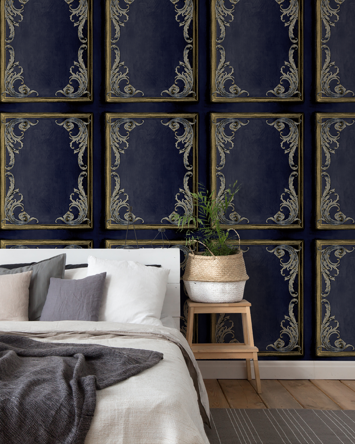 Vinyylitapetti Grandeco Icon 191502 Rococo Panel 10,05m