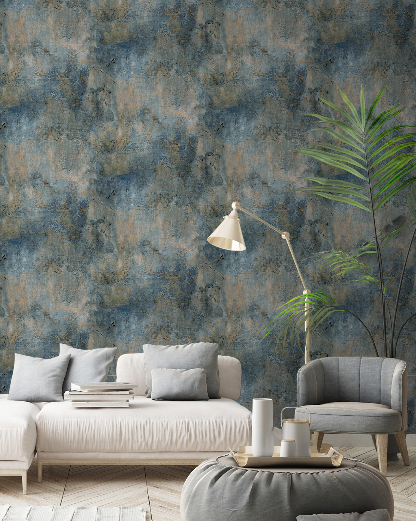 Vinyylitapetti Grandeco Icon 191701 Castello Plaster 10,05m