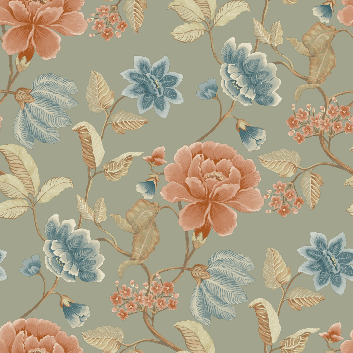 Vinyylitapetti Grandeco Icon IC3103 Celia Trail 10,05m