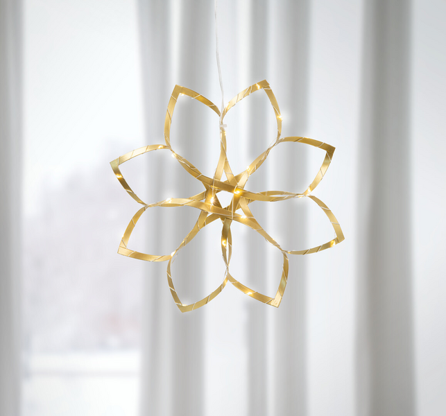 Led-koriste Airam Vuokko 25,5x6,5cm kulta