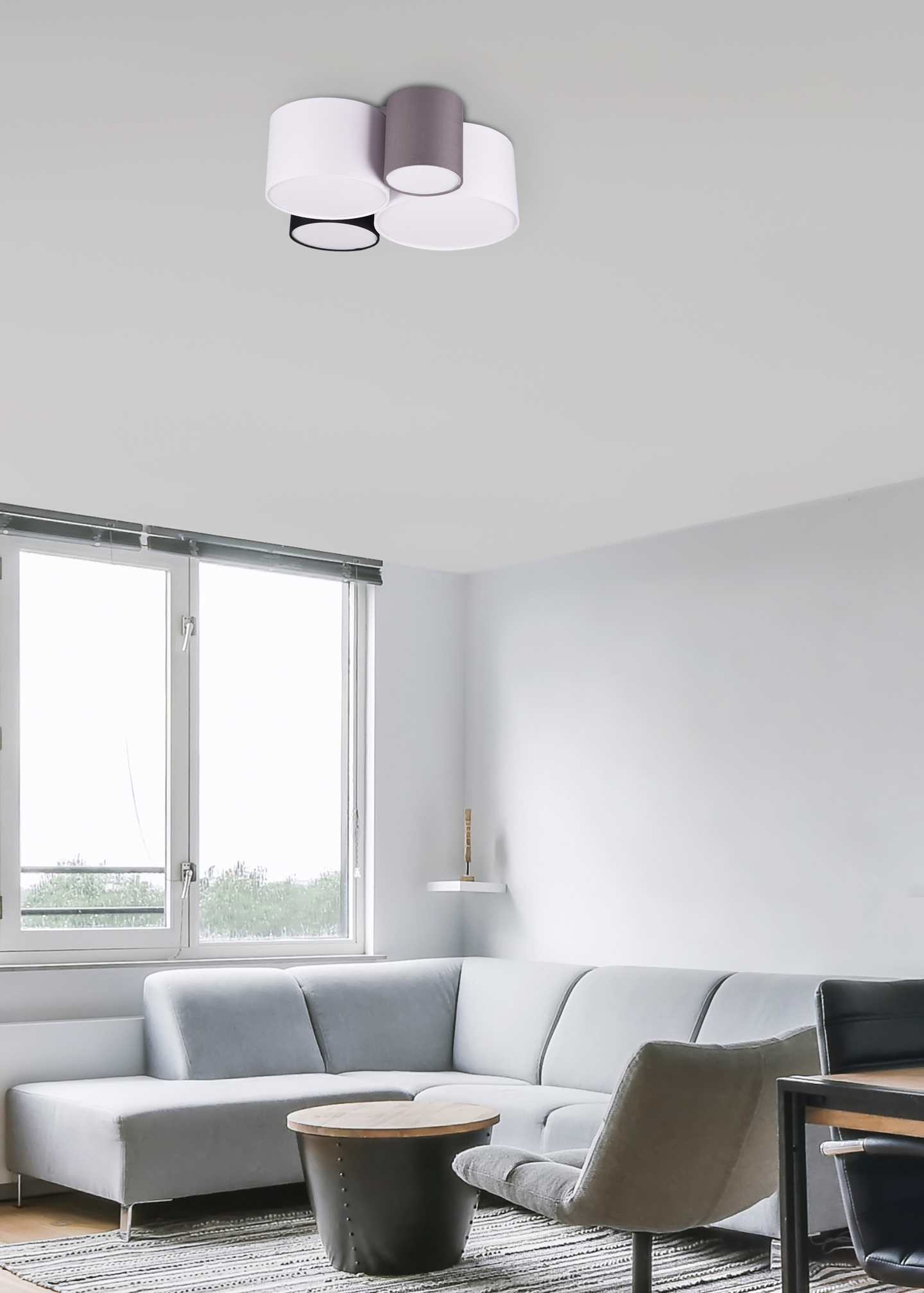 Kattovalaisin TRIO Hotel 4xE27 monivärinen