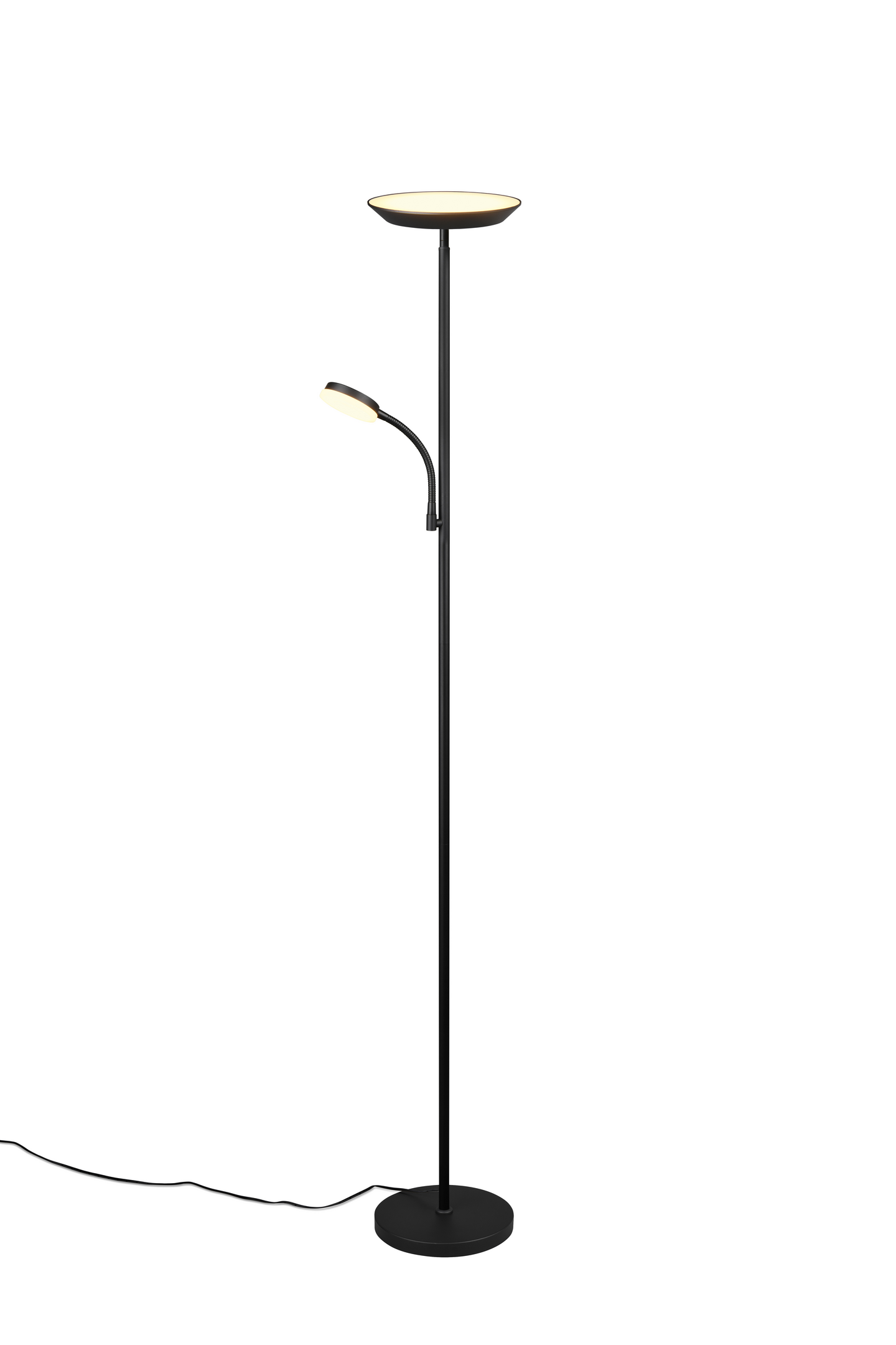 Lattiavalaisin TRIO Specter 2-osainen led 17W+5W mattamusta