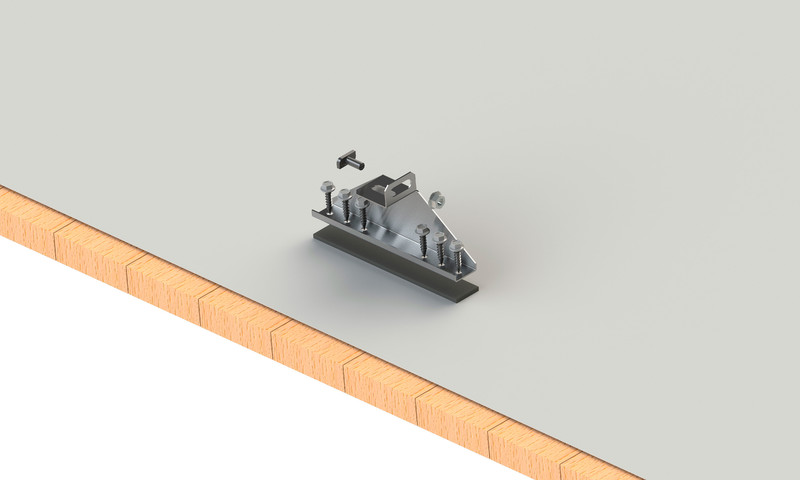 PV-kattokiinnike Orima Easy Rail profiilipelti/huopa