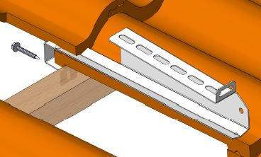 PV-kattokiinnike Orima Easy Rail tiilikatto