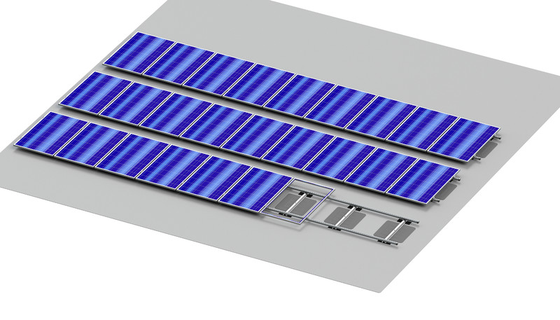 PV-kattokiinnike Orima Easy Rail UP-levy kiinnikesarja