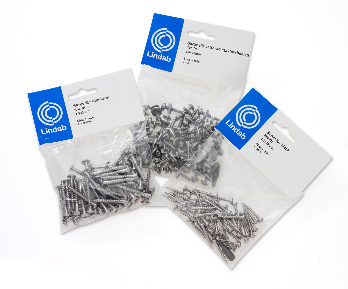 KLAMMERSPIK LINDAB SPKL FÖR BLECK KRITVIT 010 3,0X25MM 100ST